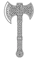 Runes on the Dwarf King's Axe