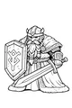 Brave Dwarf With Shield And Sword
