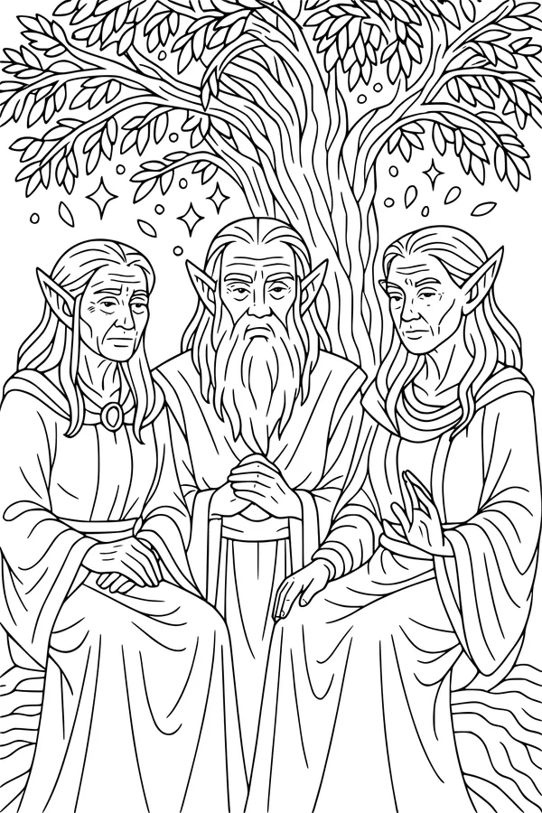 Council Beneath the Starleaf Tree