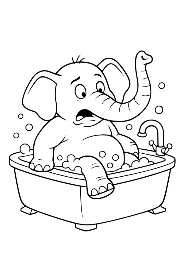 Bubbles and Splash: Elephant in the Tub