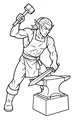 Elf Smith Makes a Sword
