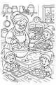 Elf Cookie Helpers in Grandma's Kitchen