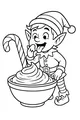 Elf Sneaks a Frosting Taste