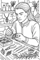 Elf Jeweler at the Workbench