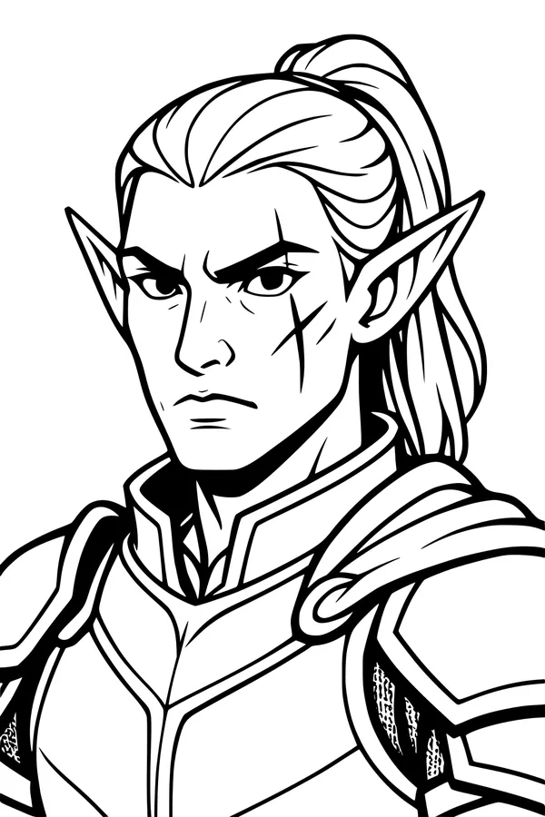 The Elf Knight's Brave Scar