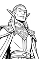 Elf Prince With Swirly Armor
