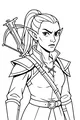 Brave Elf Ranger Portrait