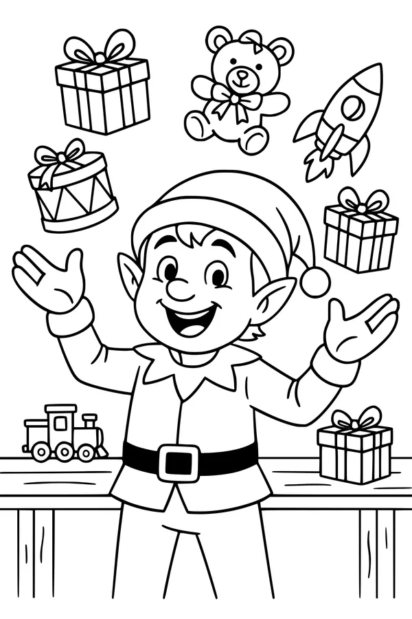 Santa's Helper and the Whirling Toys