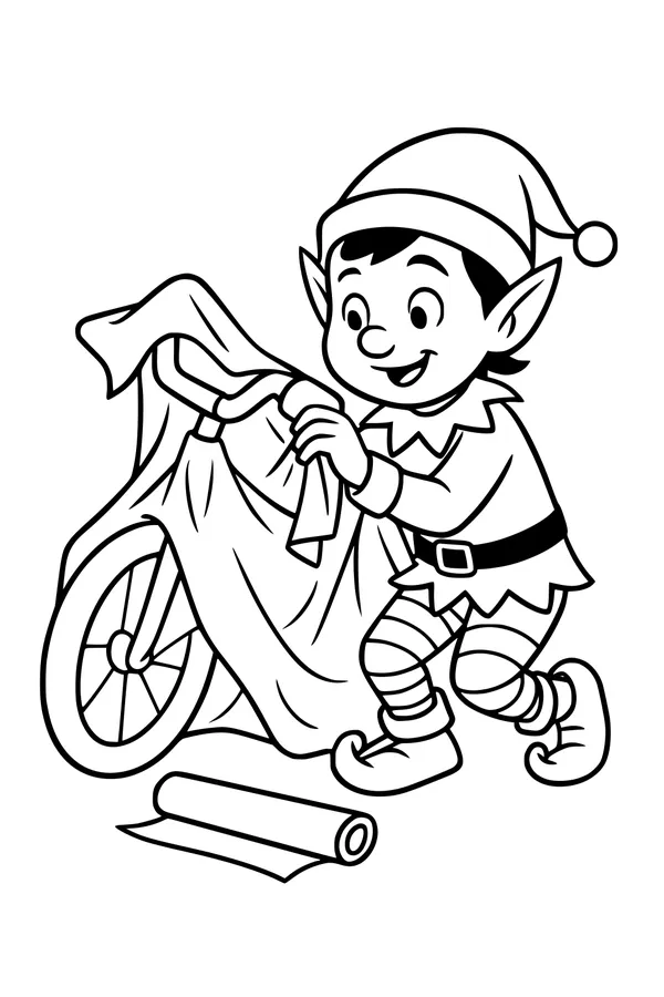Elf Wraps the Big Bike Surprise