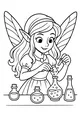 Fairy Mixes Bubbling Potions