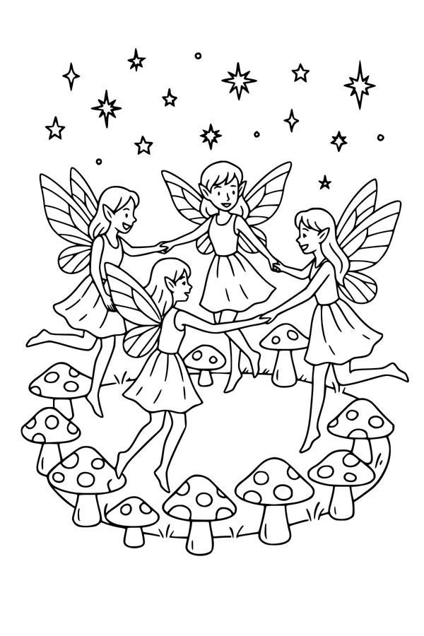 Moonlit Fairy Ring Dance