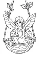 Fairy in a Walnut Swing