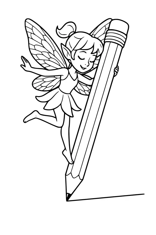 Fairy Sketches With Giant Pencil