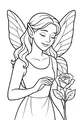 Fairy Whisper to the Rose