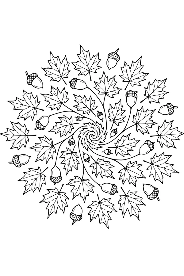 Leafy Fall Swirl