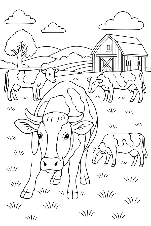 Moo Crew in the Meadow