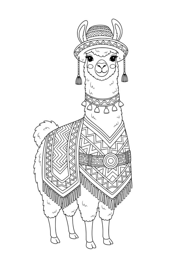 Lila the Fancy Llama’s Festival Outfit