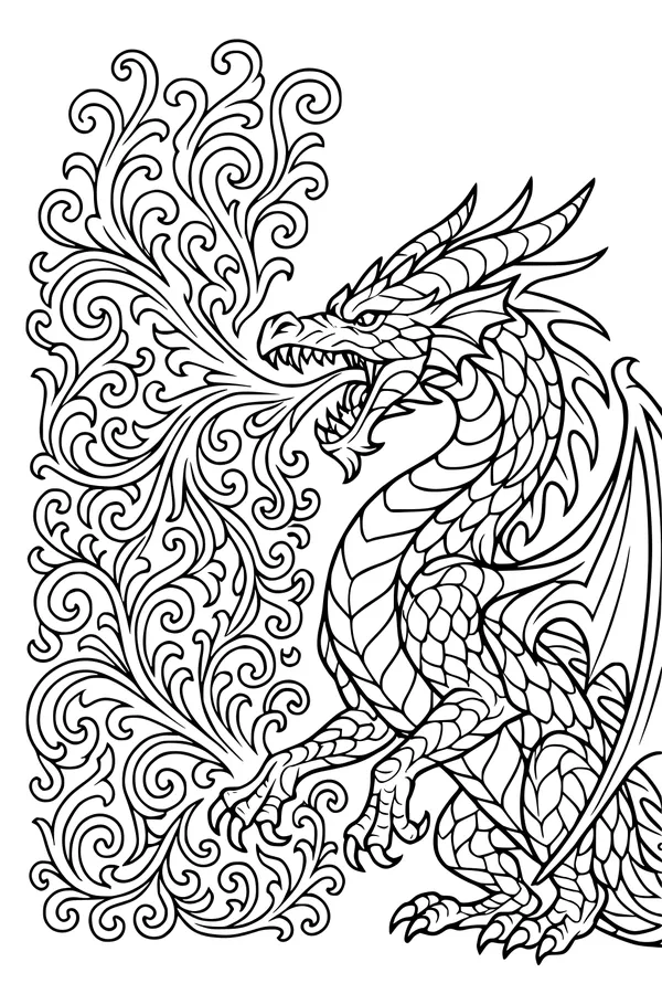 Fire-Swirl Dragon Roar