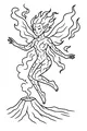 Firewing Fairy Over the Volcano