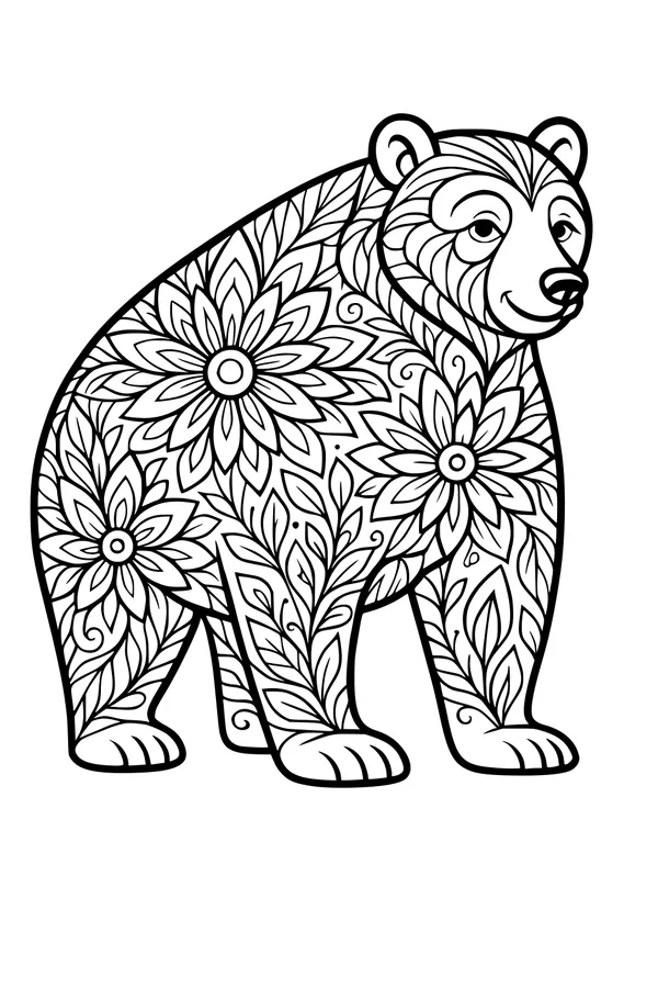 Blossom Bear in the Meadow