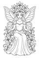 Fairy Queen on Flower Throne