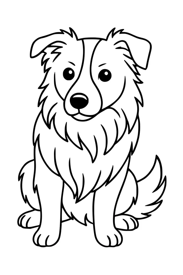 Fluffy Pup With a Wiggly Tail
