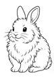 Fluffy Bunny with Curious Eyes