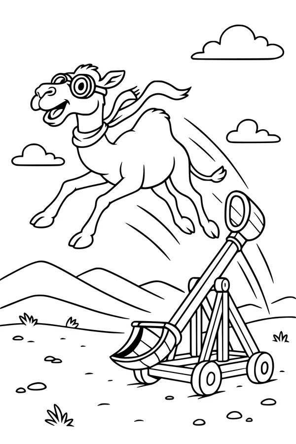 Super Camel and the Giggle Catapult