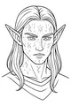 Forest Elf With Moon Runes