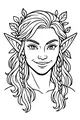 Forest Elf With Leafy Braids