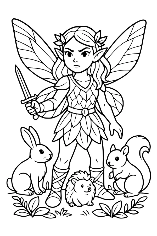 Forest Fairy Guardian and Friends