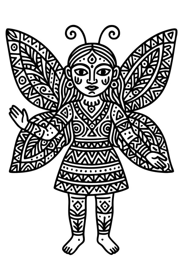 Forest Fairy With Swirly Wings
