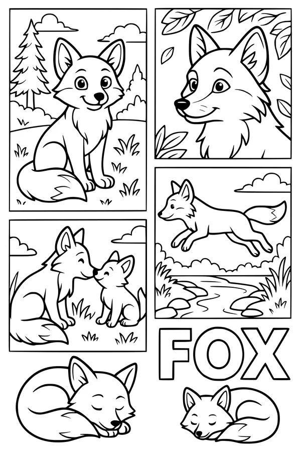 A Day in Fox Town Woods