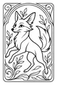 Fern Trail Fox in the Forest Frame