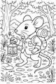 Lantern Mouse Walks Through the Woods