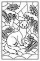 Forest Weasel in the Snowy Pines