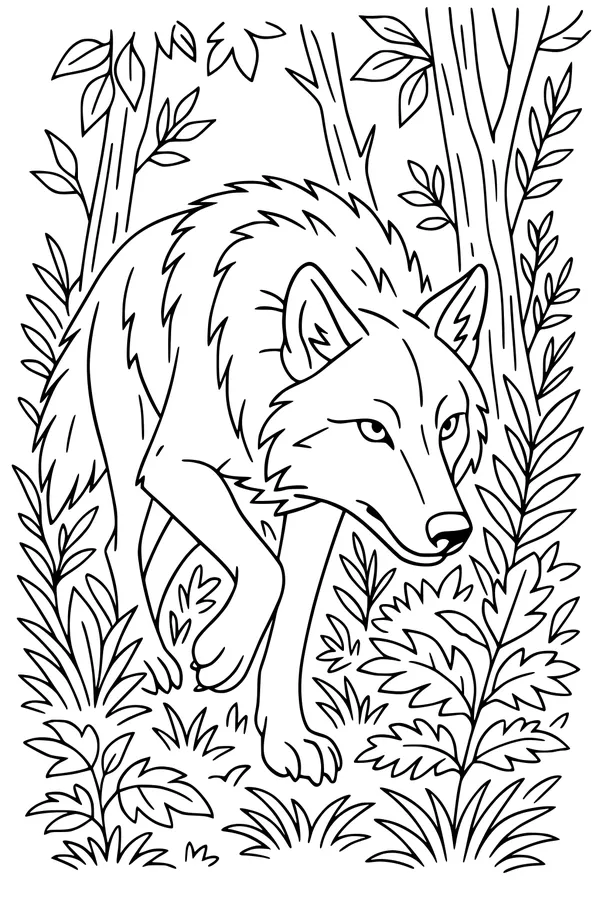 Silent Paws in the Ferns