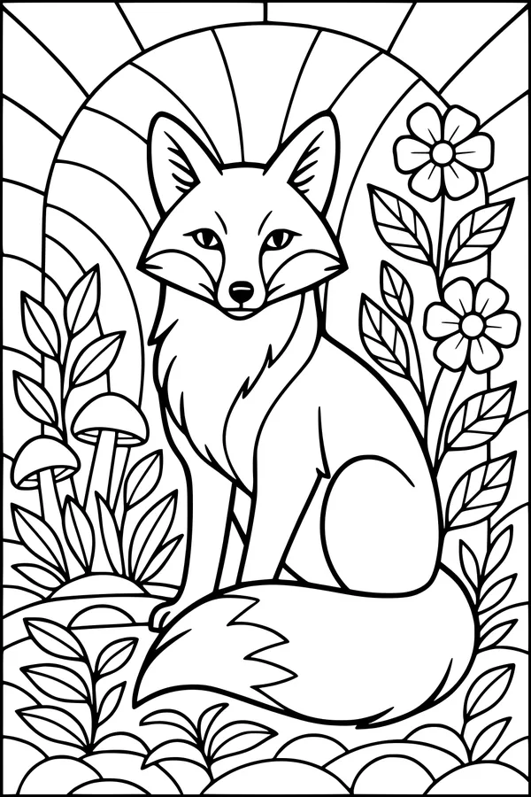 Sunbeam Fox in the Flower Garden