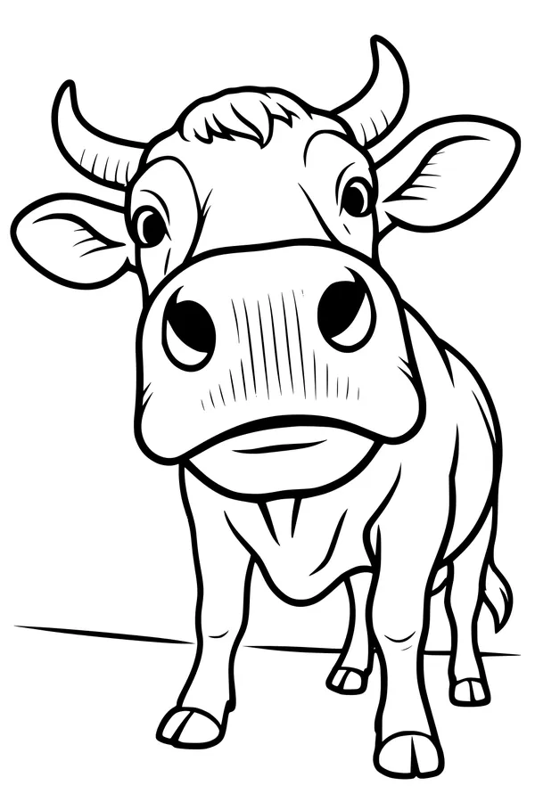 Curious Cow With Big Friendly Eyes