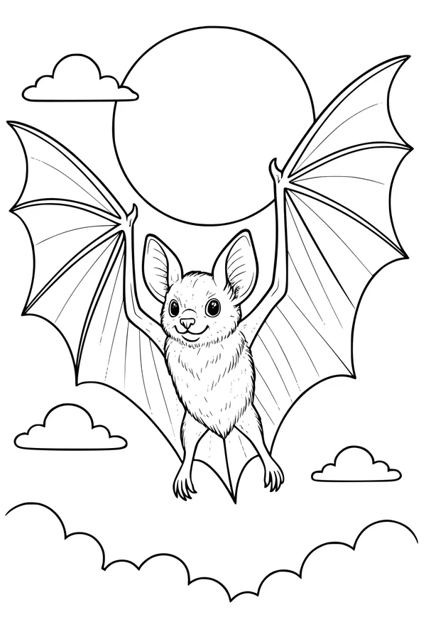 Batty Moonlight Dance in the Sky