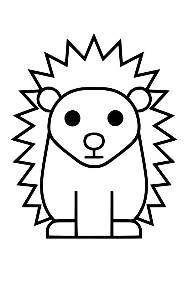 Spiky Friend Sits for a Portrait