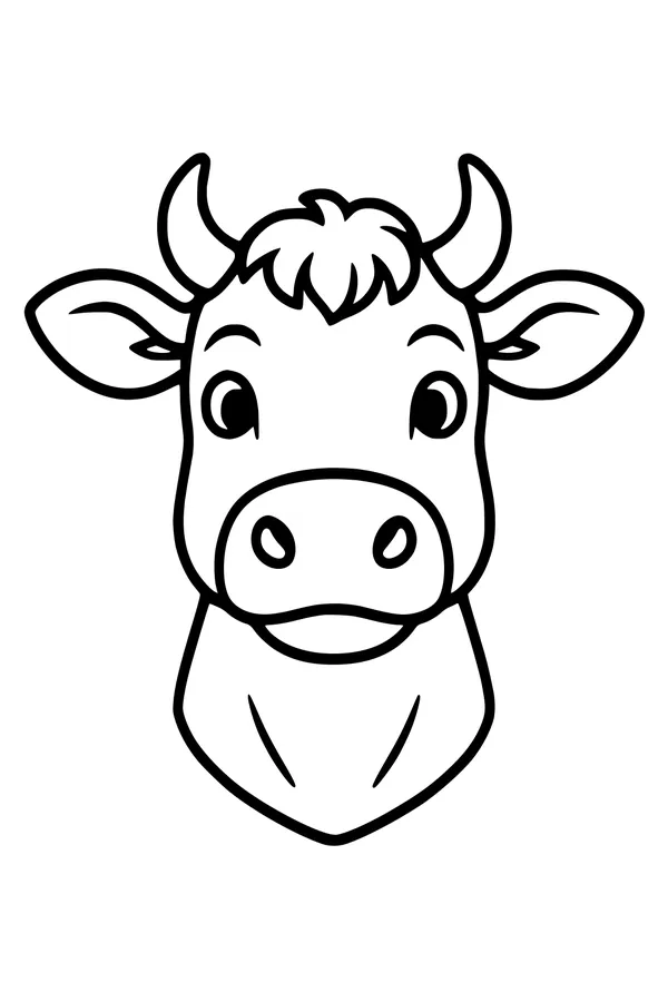 Daisy the Curious Cow Looks Up