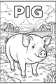 Sunny Farm Day With a Happy Pig