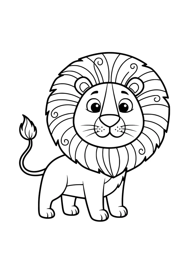 Leo and His Swirly Lion Mane