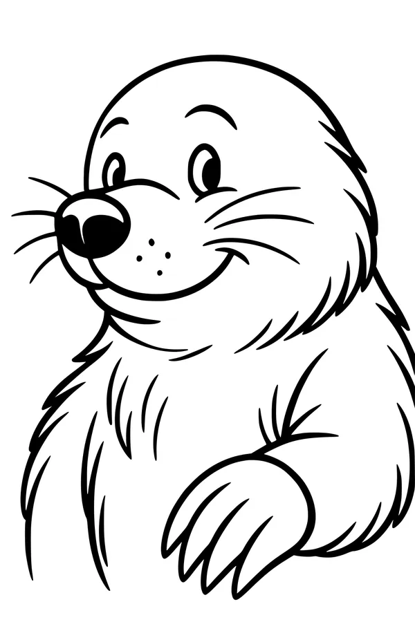 Mole Smiles With Whiskery Cheer