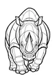 Rhino Stroll in the Wide Open Plains