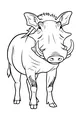 Charming Warthog with Twisty Tusks