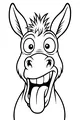 Goofy Donkey Making a Silly Face