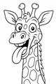 Goofy Giraffe Makes a Silly Face