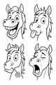 Silly Horse Faces for a Giggle Parade